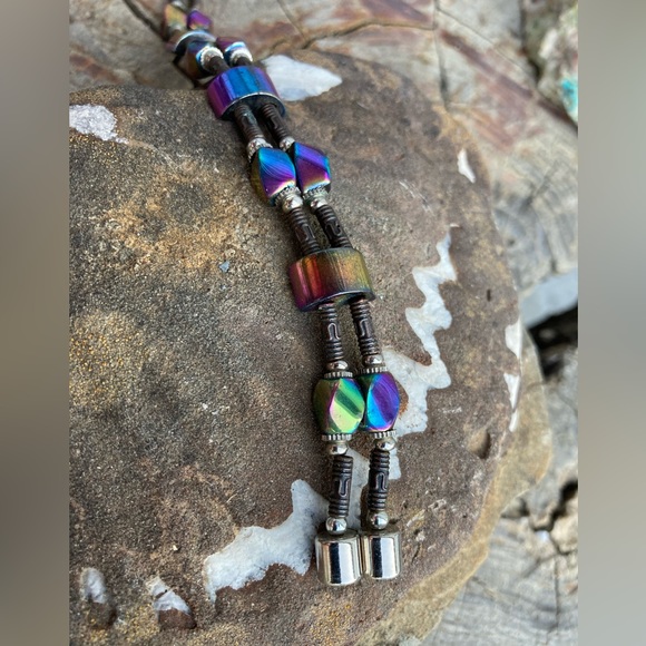 🌈Rainbow Hematite Magnetic Bracelet - Picture 6 of 7